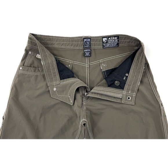 Kuhl Mens 36x30 Nylon Stretch Performance Pants Hiking Outdoor Workwear Brown - Picture 3 of 10